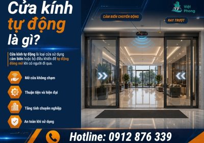 Cửa kính tự động: Cấu tạo và nguyên lý hoạt động
